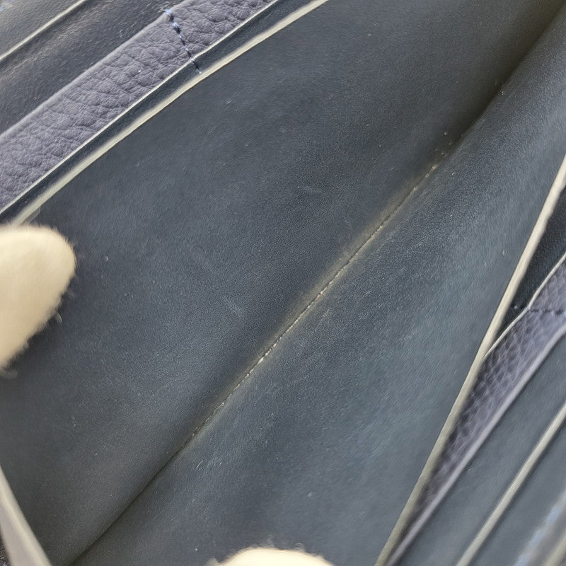 【中古品】【メンズ/レディース】 LONG WALLET ロングウォレット L字ファスナー 長財布 200-251122-as-27-izu カラー：ネイビー 万代Net店