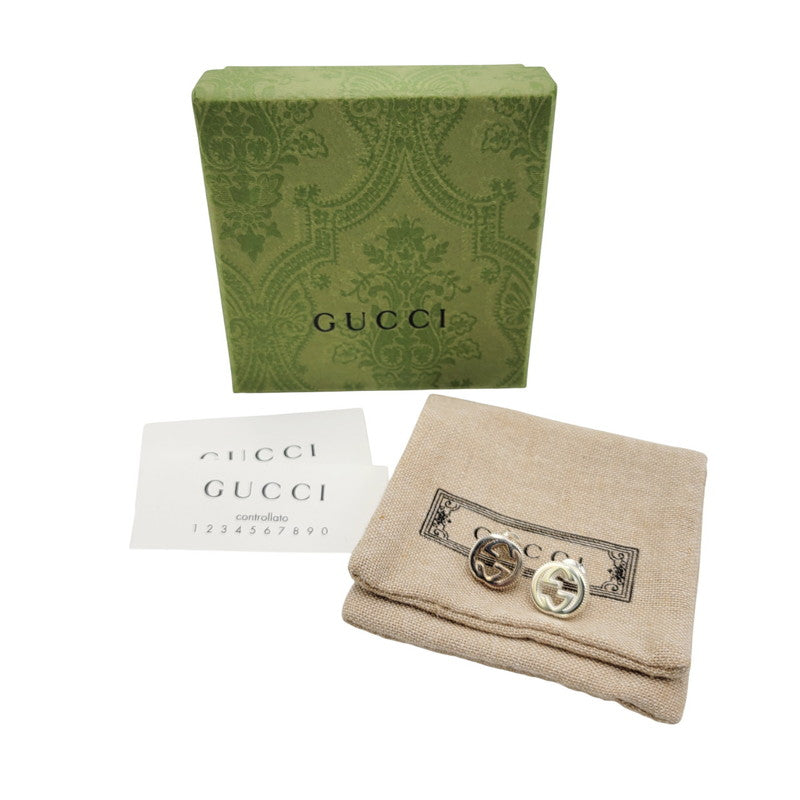 【中古品】【メンズ/レディース】 GUCCI グッチ 925 GG INTERLOCKING PIERCE インターロッキング ピアス 両耳用 アクセサリー 182-251122-as-23-izu カラー：シルバー 万代Net店