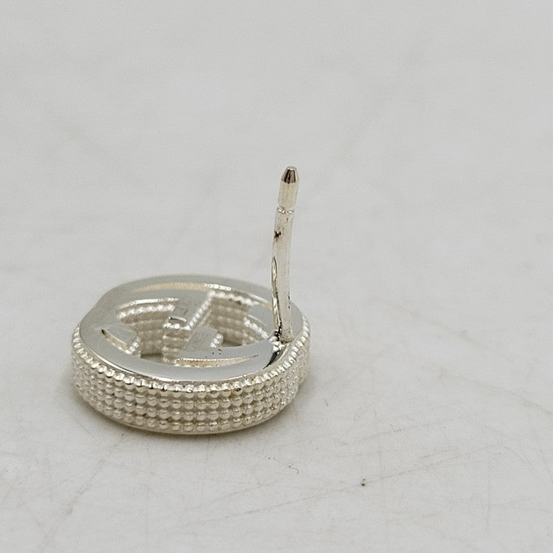 【中古品】【メンズ/レディース】 GUCCI グッチ 925 GG INTERLOCKING PIERCE インターロッキング ピアス 両耳用 アクセサリー 182-251122-as-23-izu カラー：シルバー 万代Net店