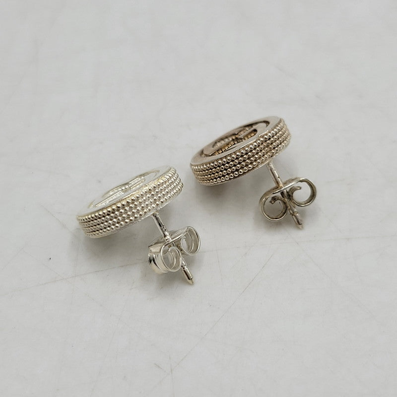 【中古品】【メンズ/レディース】 GUCCI グッチ 925 GG INTERLOCKING PIERCE インターロッキング ピアス 両耳用 アクセサリー 182-251122-as-23-izu カラー：シルバー 万代Net店