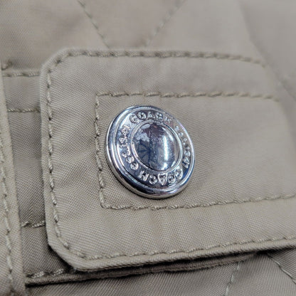 【中古品】【レディース】 COACH コーチ QUILTING COAT キルティング コート アウター 168-251128-cs-10-izu サイズ：XS カラー：カーキ 万代Net店