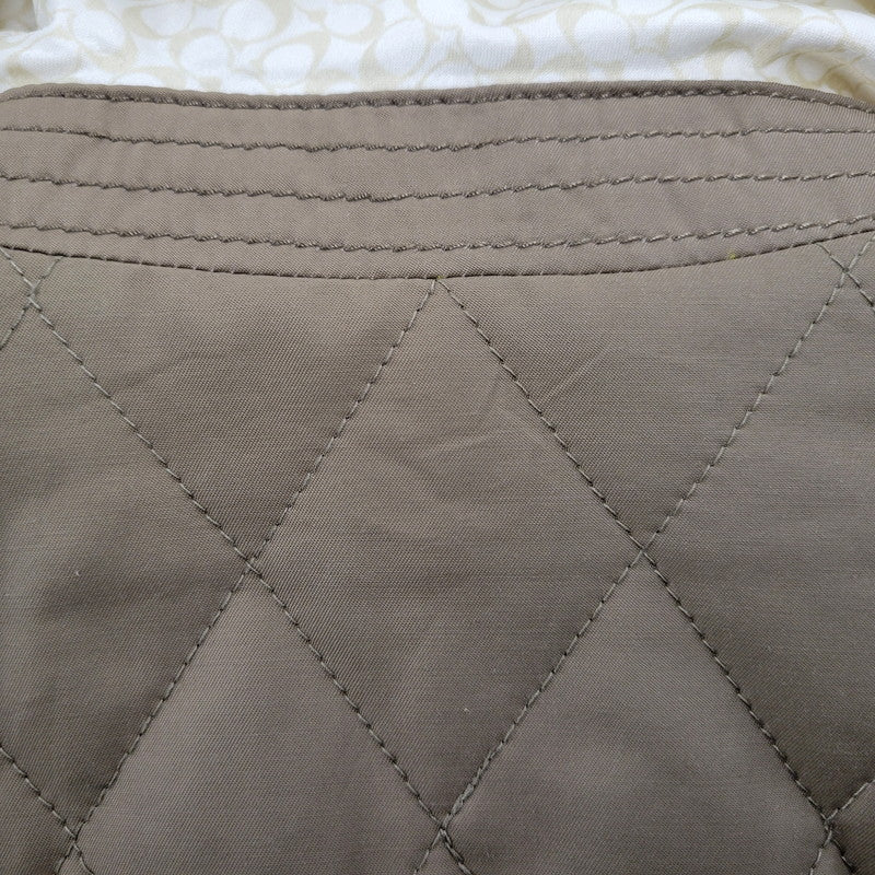 【中古品】【レディース】 COACH コーチ QUILTING COAT キルティング コート アウター 168-251128-cs-10-izu サイズ：XS カラー：カーキ 万代Net店