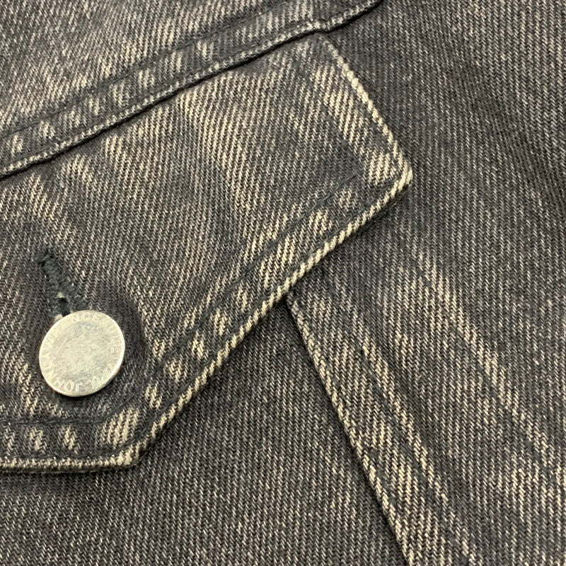 【中古品】【メンズ】 JOHN LAWRENCE SULLIVAN ジョンローレンスサリバン FRONT SIDE BELTED DENIM JACKET 1B013-0320-34 フロント サイド ベルト デニムジャケット アウター 140-251122-as-10-izu サイズ：48 カラー：ブラック 万代Net店