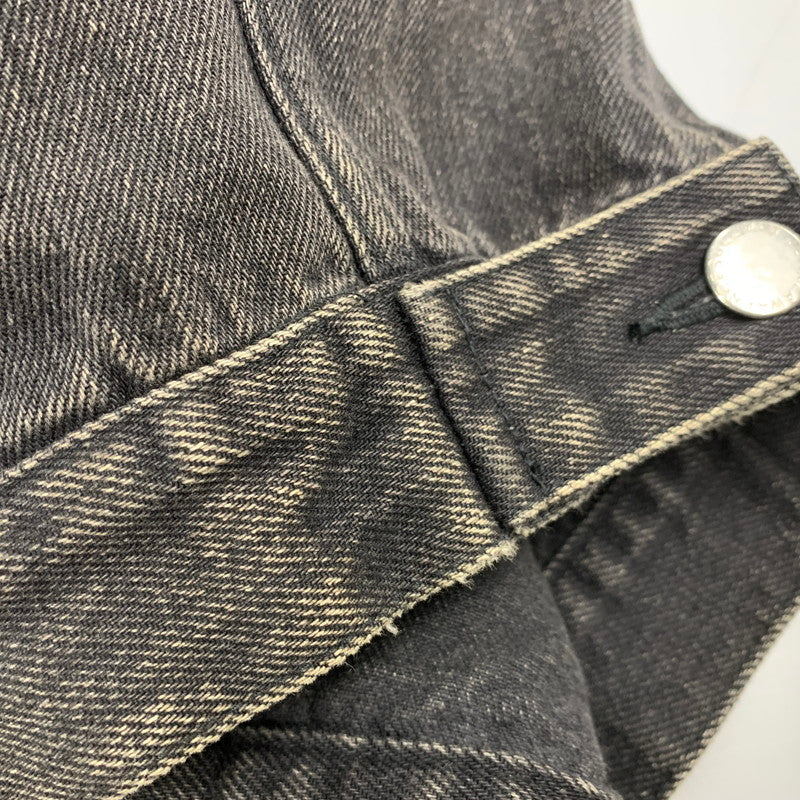 【中古品】【メンズ】 JOHN LAWRENCE SULLIVAN ジョンローレンスサリバン FRONT SIDE BELTED DENIM JACKET 1B013-0320-34 フロント サイド ベルト デニムジャケット アウター 140-251122-as-10-izu サイズ：48 カラー：ブラック 万代Net店