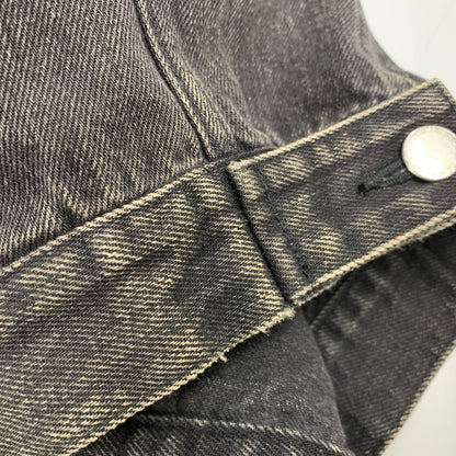 【中古品】【メンズ】 JOHN LAWRENCE SULLIVAN ジョンローレンスサリバン FRONT SIDE BELTED DENIM JACKET 1B013-0320-34 フロント サイド ベルト デニムジャケット アウター 140-251122-as-10-izu サイズ：48 カラー：ブラック 万代Net店