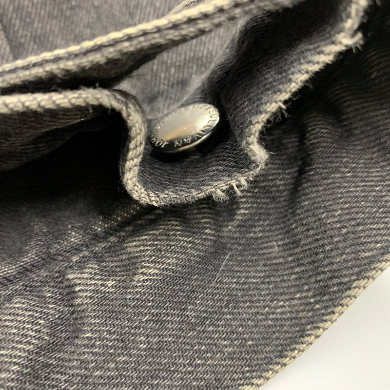 【中古品】【メンズ】 JOHN LAWRENCE SULLIVAN ジョンローレンスサリバン FRONT SIDE BELTED DENIM JACKET 1B013-0320-34 フロント サイド ベルト デニムジャケット アウター 140-251122-as-10-izu サイズ：48 カラー：ブラック 万代Net店