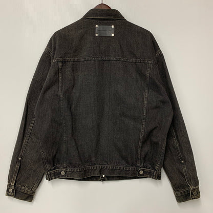 【中古品】【メンズ】 JOHN LAWRENCE SULLIVAN ジョンローレンスサリバン FRONT SIDE BELTED DENIM JACKET 1B013-0320-34 フロント サイド ベルト デニムジャケット アウター 140-251122-as-10-izu サイズ：48 カラー：ブラック 万代Net店