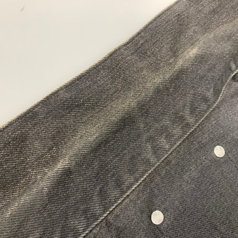 【中古品】【メンズ】 JOHN LAWRENCE SULLIVAN ジョンローレンスサリバン FRONT SIDE BELTED DENIM JACKET 1B013-0320-34 フロント サイド ベルト デニムジャケット アウター 140-251122-as-10-izu サイズ：48 カラー：ブラック 万代Net店