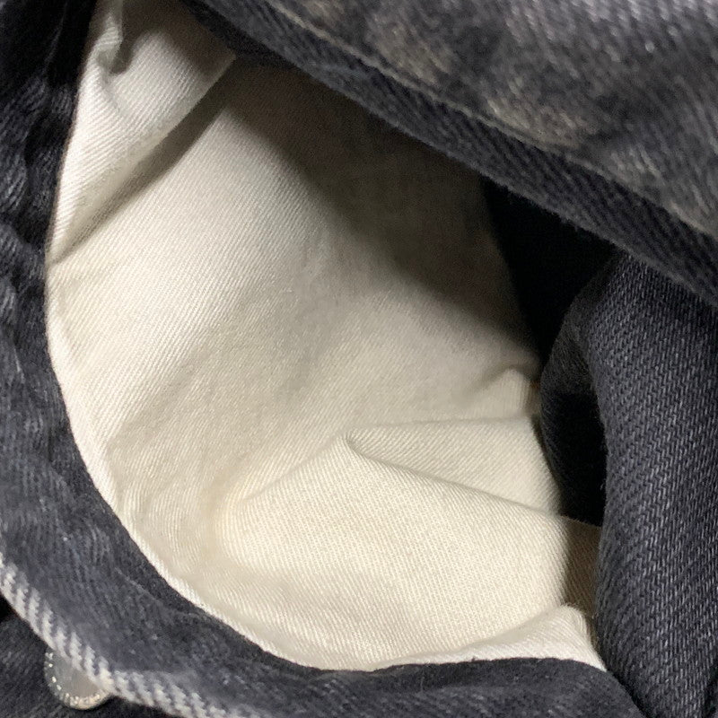 【中古品】【メンズ】 JOHN LAWRENCE SULLIVAN ジョンローレンスサリバン FRONT SIDE BELTED DENIM JACKET 1B013-0320-34 フロント サイド ベルト デニムジャケット アウター 140-251122-as-10-izu サイズ：48 カラー：ブラック 万代Net店