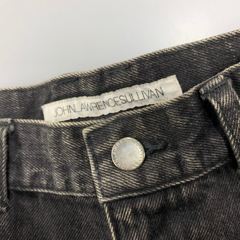 【中古品】【メンズ】 JOHNLAWRENCESULLIVAN ジョン ローレンス サリバン 2B007-0320-34 20AW FRONT SIDE BELTED DENIM PANTS フロント サイド ベルテッド デニム パンツ ボトムス ズボン 151-251123-cs-08-izu サイズ：48 カラー：ブラック 万代Net店