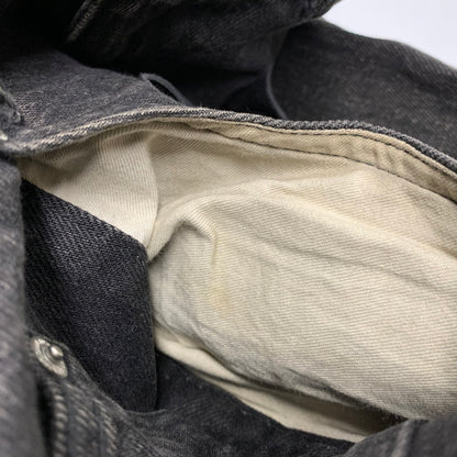 【中古品】【メンズ】 JOHNLAWRENCESULLIVAN ジョン ローレンス サリバン 2B007-0320-34 20AW FRONT SIDE BELTED DENIM PANTS フロント サイド ベルテッド デニム パンツ ボトムス ズボン 151-251123-cs-08-izu サイズ：48 カラー：ブラック 万代Net店