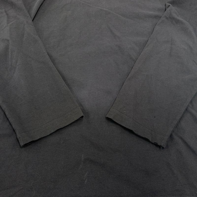 【現状渡し品】【メンズ】 MARTINE ROSE マーティン ローズ LS MOCKNECK T-SHIRT ロングスリーブ モックネック Tシャツ 長袖 トップス 141-251129-as-14-izu サイズ：S カラー：ブラック 万代Net店