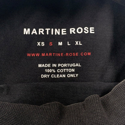 【現状渡し品】【メンズ】 MARTINE ROSE マーティン ローズ LS MOCKNECK T-SHIRT ロングスリーブ モックネック Tシャツ 長袖 トップス 141-251129-as-14-izu サイズ：S カラー：ブラック 万代Net店