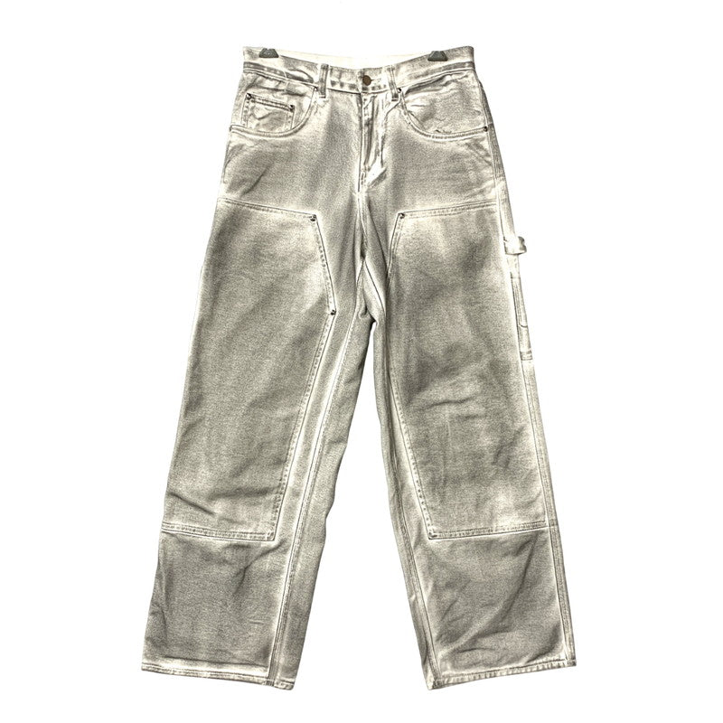 【中古品】【メンズ】 BEAMS ビームス FUTURE ARCHIVE FADE DOUBLE KNEE DENIM PANTS 11-24-3517-791 フューチャー アーカイブ フェードダブルニーデニムパンツ ジーンズ ボトムス 158-251122-as-41-izu サイズ：S カラー：ホワイト系 万代Net店