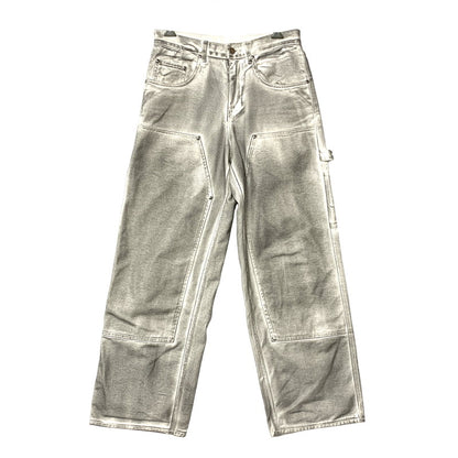 【中古品】【メンズ】 BEAMS ビームス FUTURE ARCHIVE FADE DOUBLE KNEE DENIM PANTS 11-24-3517-791 フューチャー アーカイブ フェードダブルニーデニムパンツ ジーンズ ボトムス 158-251122-as-41-izu サイズ：S カラー：ホワイト系 万代Net店