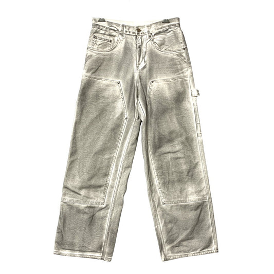 【中古品】【メンズ】 BEAMS ビームス FUTURE ARCHIVE FADE DOUBLE KNEE DENIM PANTS 11-24-3517-791 フューチャー アーカイブ フェードダブルニーデニムパンツ ジーンズ ボトムス 158-251122-as-41-izu サイズ：S カラー：ホワイト系 万代Net店