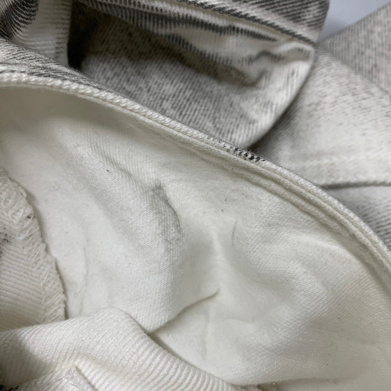 【中古品】【メンズ】 BEAMS ビームス FUTURE ARCHIVE FADE DOUBLE KNEE DENIM PANTS 11-24-3517-791 フューチャー アーカイブ フェードダブルニーデニムパンツ ジーンズ ボトムス 158-251122-as-41-izu サイズ：S カラー：ホワイト系 万代Net店