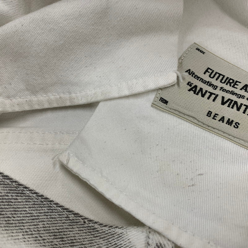 【中古品】【メンズ】 BEAMS ビームス FUTURE ARCHIVE FADE DOUBLE KNEE DENIM PANTS 11-24-3517-791 フューチャー アーカイブ フェードダブルニーデニムパンツ ジーンズ ボトムス 158-251122-as-41-izu サイズ：S カラー：ホワイト系 万代Net店