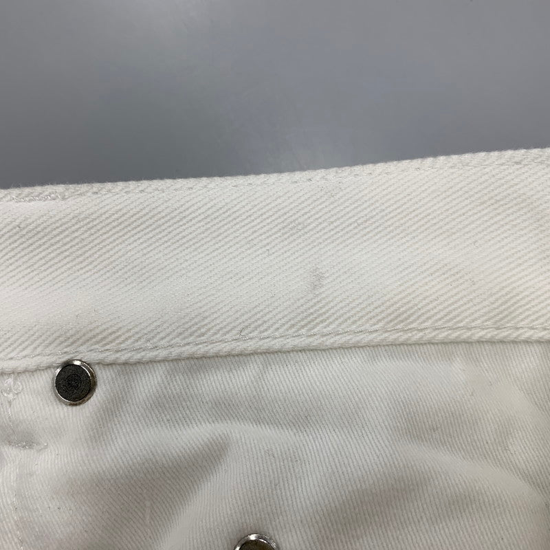 【中古品】【メンズ】 BEAMS ビームス FUTURE ARCHIVE FADE DOUBLE KNEE DENIM PANTS 11-24-3517-791 フューチャー アーカイブ フェードダブルニーデニムパンツ ジーンズ ボトムス 158-251122-as-41-izu サイズ：S カラー：ホワイト系 万代Net店