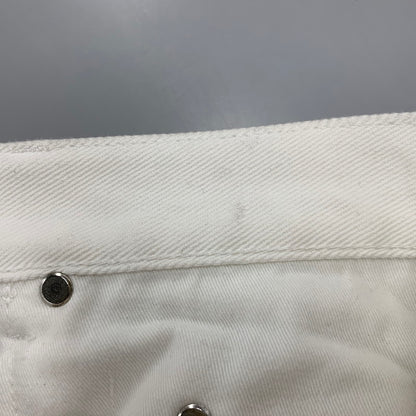 【中古品】【メンズ】 BEAMS ビームス FUTURE ARCHIVE FADE DOUBLE KNEE DENIM PANTS 11-24-3517-791 フューチャー アーカイブ フェードダブルニーデニムパンツ ジーンズ ボトムス 158-251122-as-41-izu サイズ：S カラー：ホワイト系 万代Net店