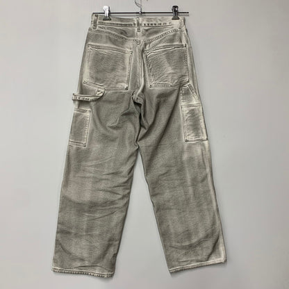 【中古品】【メンズ】 BEAMS ビームス FUTURE ARCHIVE FADE DOUBLE KNEE DENIM PANTS 11-24-3517-791 フューチャー アーカイブ フェードダブルニーデニムパンツ ジーンズ ボトムス 158-251122-as-41-izu サイズ：S カラー：ホワイト系 万代Net店