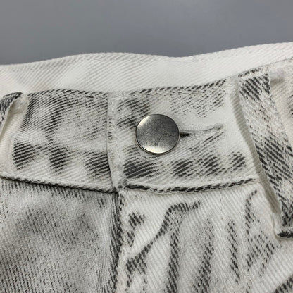 【中古品】【メンズ】 BEAMS ビームス FUTURE ARCHIVE FADE DOUBLE KNEE DENIM PANTS 11-24-3517-791 フューチャー アーカイブ フェードダブルニーデニムパンツ ジーンズ ボトムス 158-251122-as-41-izu サイズ：S カラー：ホワイト系 万代Net店