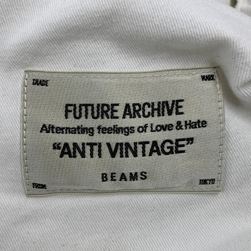 【中古品】【メンズ】 BEAMS ビームス FUTURE ARCHIVE FADE DOUBLE KNEE DENIM PANTS 11-24-3517-791 フューチャー アーカイブ フェードダブルニーデニムパンツ ジーンズ ボトムス 158-251122-as-41-izu サイズ：S カラー：ホワイト系 万代Net店