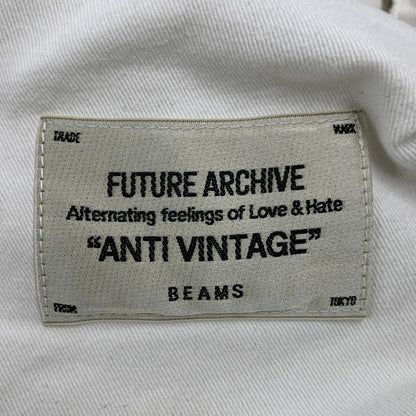 【中古品】【メンズ】 BEAMS ビームス FUTURE ARCHIVE FADE DOUBLE KNEE DENIM PANTS 11-24-3517-791 フューチャー アーカイブ フェードダブルニーデニムパンツ ジーンズ ボトムス 158-251122-as-41-izu サイズ：S カラー：ホワイト系 万代Net店