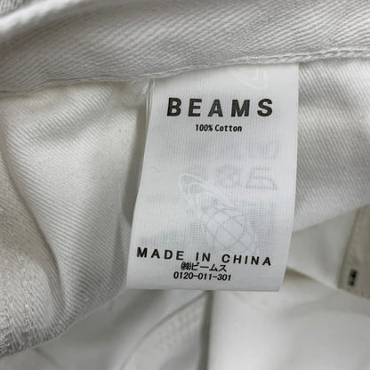 【中古品】【メンズ】 BEAMS ビームス FUTURE ARCHIVE FADE DOUBLE KNEE DENIM PANTS 11-24-3517-791 フューチャー アーカイブ フェードダブルニーデニムパンツ ジーンズ ボトムス 158-251122-as-41-izu サイズ：S カラー：ホワイト系 万代Net店