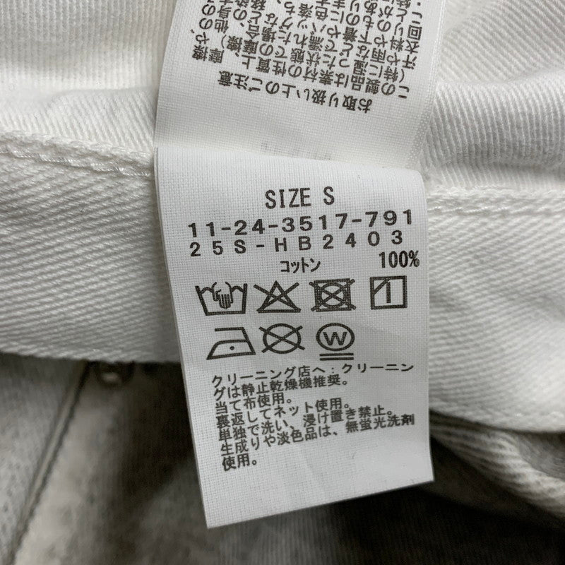 【中古品】【メンズ】 BEAMS ビームス FUTURE ARCHIVE FADE DOUBLE KNEE DENIM PANTS 11-24-3517-791 フューチャー アーカイブ フェードダブルニーデニムパンツ ジーンズ ボトムス 158-251122-as-41-izu サイズ：S カラー：ホワイト系 万代Net店