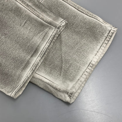 【中古品】【メンズ】 BEAMS ビームス FUTURE ARCHIVE FADE DOUBLE KNEE DENIM PANTS 11-24-3517-791 フューチャー アーカイブ フェードダブルニーデニムパンツ ジーンズ ボトムス 158-251122-as-41-izu サイズ：S カラー：ホワイト系 万代Net店