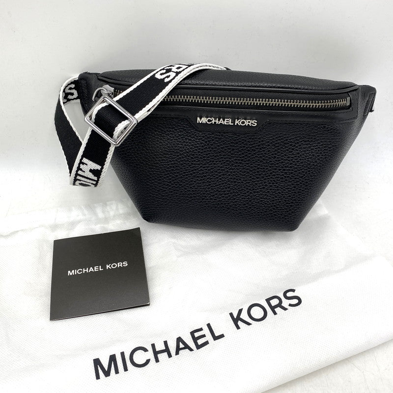 【中古品】【メンズ/レディース】 Michael Kors マイケルコース LEATHER BODY BAG 37T4LCOY1L レザー ボディバッグ カバン 鞄 188-251207-as-01-izu カラー：ブラック 万代Net店