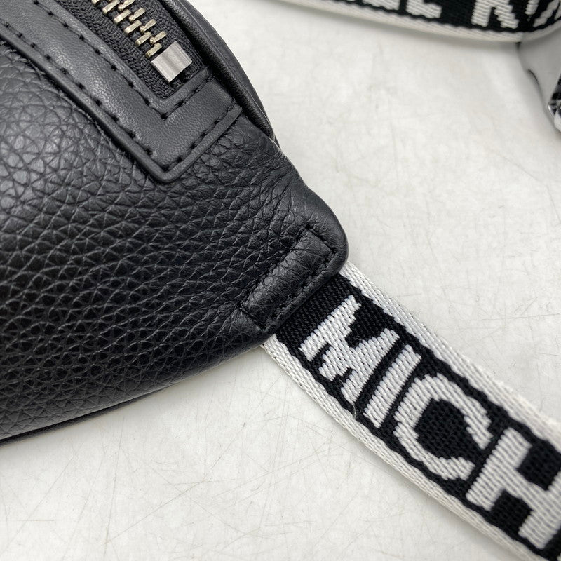 【中古品】【メンズ/レディース】 Michael Kors マイケルコース LEATHER BODY BAG 37T4LCOY1L レザー ボディバッグ カバン 鞄 188-251207-as-01-izu カラー：ブラック 万代Net店