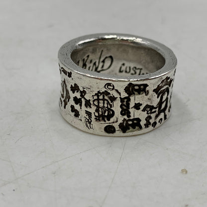 【中古品】【メンズ/レディース】 BILL WALL LEATHER ビルウォールレザー SV925 GRAFFITI STAMP RING グラフィティ スタンプ リング 指輪 アクセサリー 192-251124-ya-23-izu カラー：シルバー 万代Net店