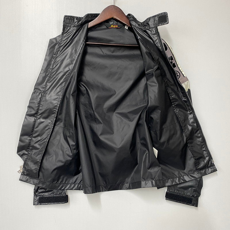【中古品】【メンズ】 A BATHING APE CYCLES アベイシングエイプ サイクル POLYESTER JACKET ポリエステル ジャケット 三角タグ 142-251122-as-36-izu サイズ：XS カラー：ブラック 万代Net店