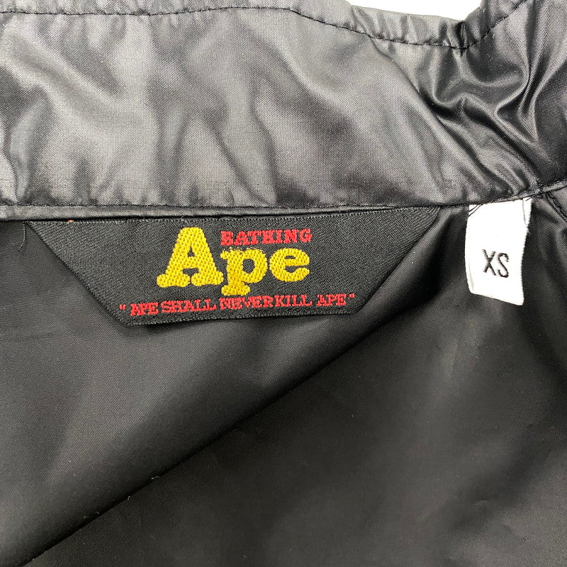 【中古品】【メンズ】 A BATHING APE CYCLES アベイシングエイプ サイクル POLYESTER JACKET ポリエステル ジャケット 三角タグ 142-251122-as-36-izu サイズ：XS カラー：ブラック 万代Net店