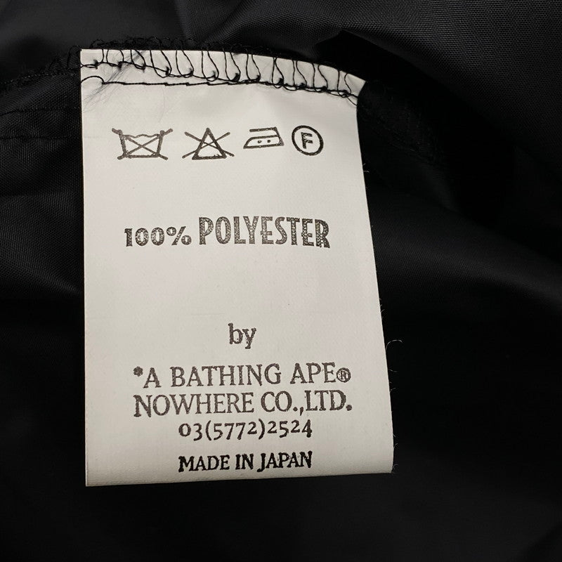 【中古品】【メンズ】 A BATHING APE CYCLES アベイシングエイプ サイクル POLYESTER JACKET ポリエステル ジャケット 三角タグ 142-251122-as-36-izu サイズ：XS カラー：ブラック 万代Net店