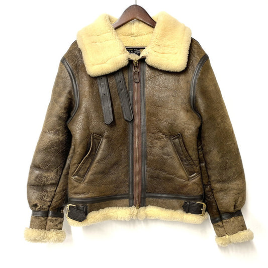 【現状渡し品】【メンズ】 AVIREX アヴィレックス TYPE B-3 MOUTON FLIGHT JACKET 33H5595 ムートンフライトジャケット USA製 アウター 145-251122-as-40-izu サイズ：36 カラー：ブラウン 万代Net店