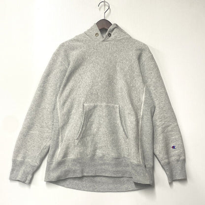 【中古品】【メンズ】 Champion チャンピオン C3-Y132 青単色タグ復刻 REVERSE WEAVE リバースウィーブ HOODED SWEATSHIRT フーデッド スウェット シャツ パーカー 148-251128-ya-13-izu サイズ：XL カラー：グレー 万代Net店