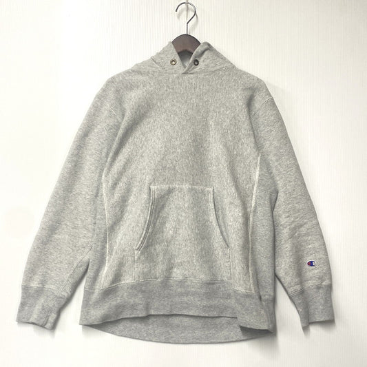 【中古品】【メンズ】 Champion チャンピオン C3-Y132 青単色タグ復刻 REVERSE WEAVE リバースウィーブ HOODED SWEATSHIRT フーデッド スウェット シャツ パーカー 148-251128-ya-13-izu サイズ：XL カラー：グレー 万代Net店