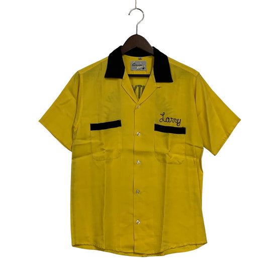 【中古品】【メンズ】 DUNBROOKE BOWLER ダンブルック ボウラー 50-60S BOWLING SS SHIRT ボウリング ショートスリーブ シャツ トップス 半袖 146-251128-cs-16-izu サイズ：M カラー：イエロー 万代Net店