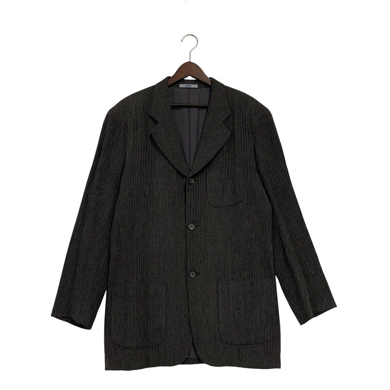 【中古品】【メンズ】 KENZO HOMME ケンゾーオム 3312-1407 90'S STRIPE COAT JACKET ストライプ コート ジャケット アウター 140-251128-cs-18-izu サイズ：4 カラー：ダークグレー 万代Net店