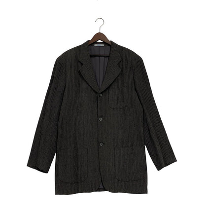 【中古品】【メンズ】 KENZO HOMME ケンゾーオム 3312-1407 90'S STRIPE COAT JACKET ストライプ コート ジャケット アウター 140-251128-cs-18-izu サイズ：4 カラー：ダークグレー 万代Net店