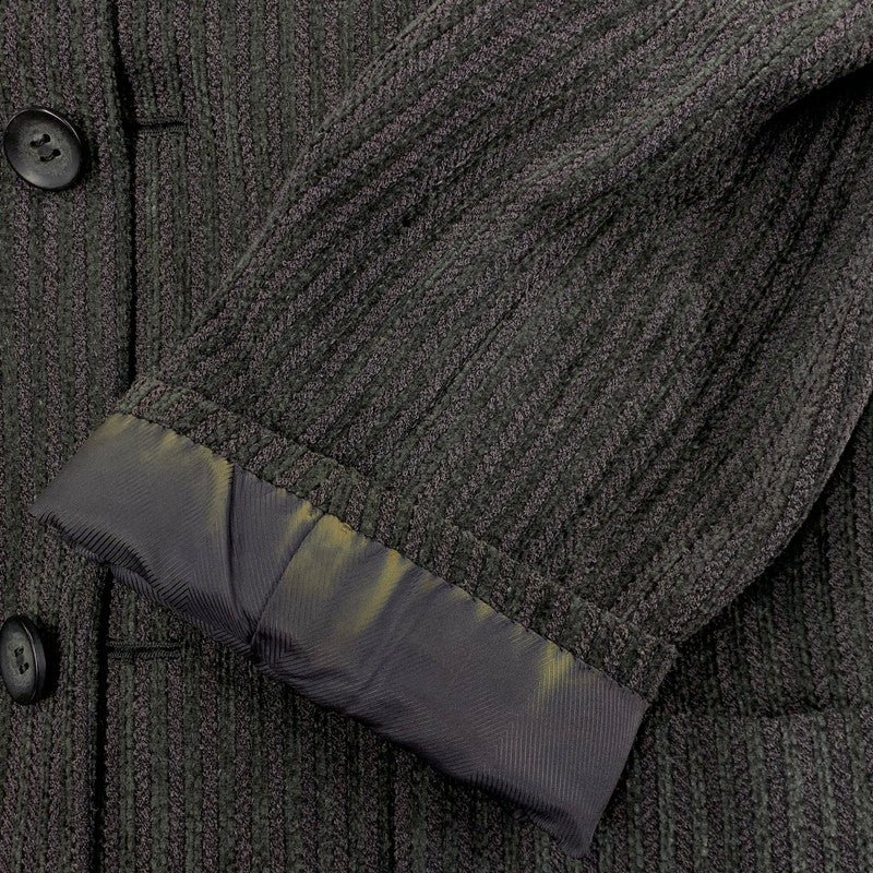 【中古品】【メンズ】 KENZO HOMME ケンゾーオム 3312-1407 90'S STRIPE COAT JACKET ストライプ コート ジャケット アウター 140-251128-cs-18-izu サイズ：4 カラー：ダークグレー 万代Net店
