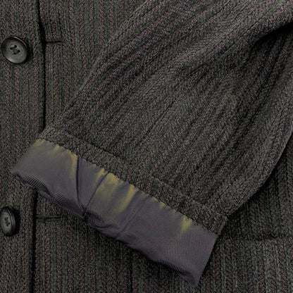 【中古品】【メンズ】 KENZO HOMME ケンゾーオム 3312-1407 90'S STRIPE COAT JACKET ストライプ コート ジャケット アウター 140-251128-cs-18-izu サイズ：4 カラー：ダークグレー 万代Net店