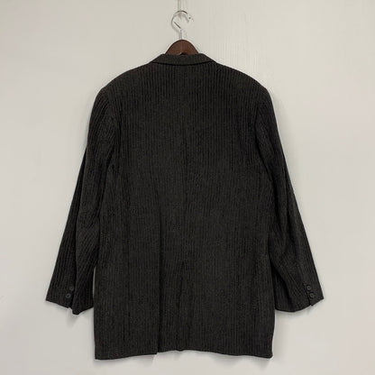 【中古品】【メンズ】 KENZO HOMME ケンゾーオム 3312-1407 90'S STRIPE COAT JACKET ストライプ コート ジャケット アウター 140-251128-cs-18-izu サイズ：4 カラー：ダークグレー 万代Net店
