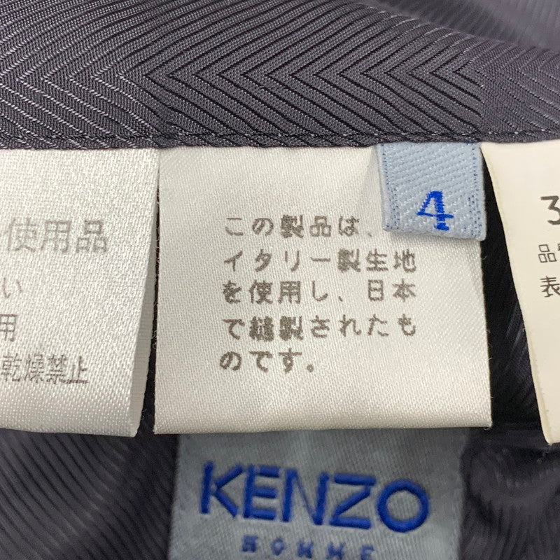 【中古品】【メンズ】 KENZO HOMME ケンゾーオム 3312-1407 90'S STRIPE COAT JACKET ストライプ コート ジャケット アウター 140-251128-cs-18-izu サイズ：4 カラー：ダークグレー 万代Net店