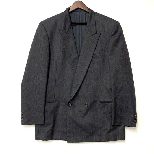 【中古品】【メンズ】 COMME DES GARCONS HOMME DEUX コムデギャルソン オム ドゥ WOOL DOUBLE TAILORED JACKET DJ-05015L AD1990 ウール ダブル テーラードジャケット 140-251122-as-48-izu サイズ：L カラー：ネイビー 万代Net店