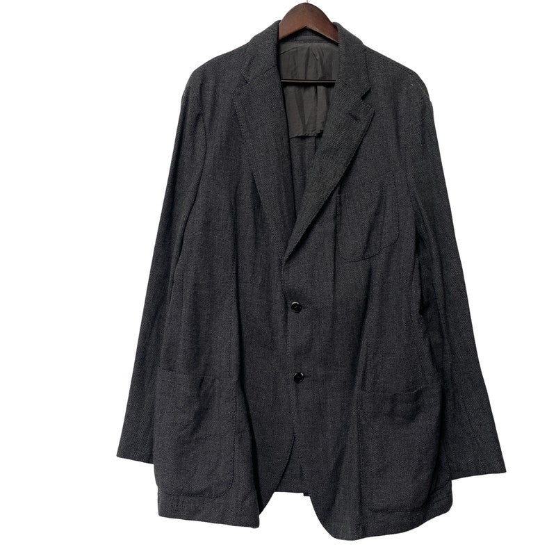 【中古品】【メンズ】 ARMANI COLLEZIONI アルマーニコレッツォーニ 2111G3 WOOL COTTON TAILORED JACKET ウール コットン テーラード ジャケット トップス 141-251128-ya-16-izu サイズ：54 カラー：グレー 万代Net店