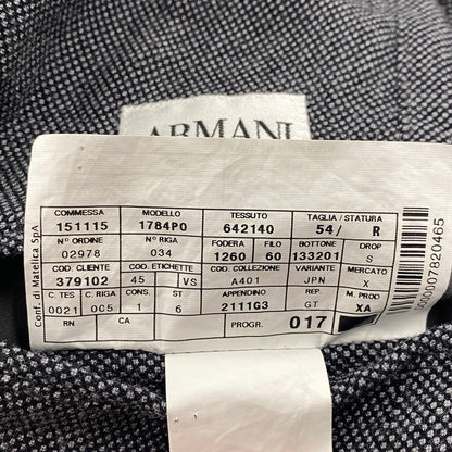 【中古品】【メンズ】 ARMANI COLLEZIONI アルマーニコレッツォーニ 2111G3 WOOL COTTON TAILORED JACKET ウール コットン テーラード ジャケット トップス 141-251128-ya-16-izu サイズ：54 カラー：グレー 万代Net店